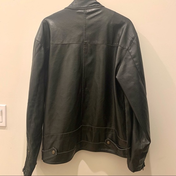 PX Black Jacket Size L Faux Leather pockets inside & Out - Picture 2 of 14